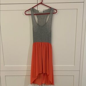 Gabriella Rocha Gray and Orange High-Low Dress